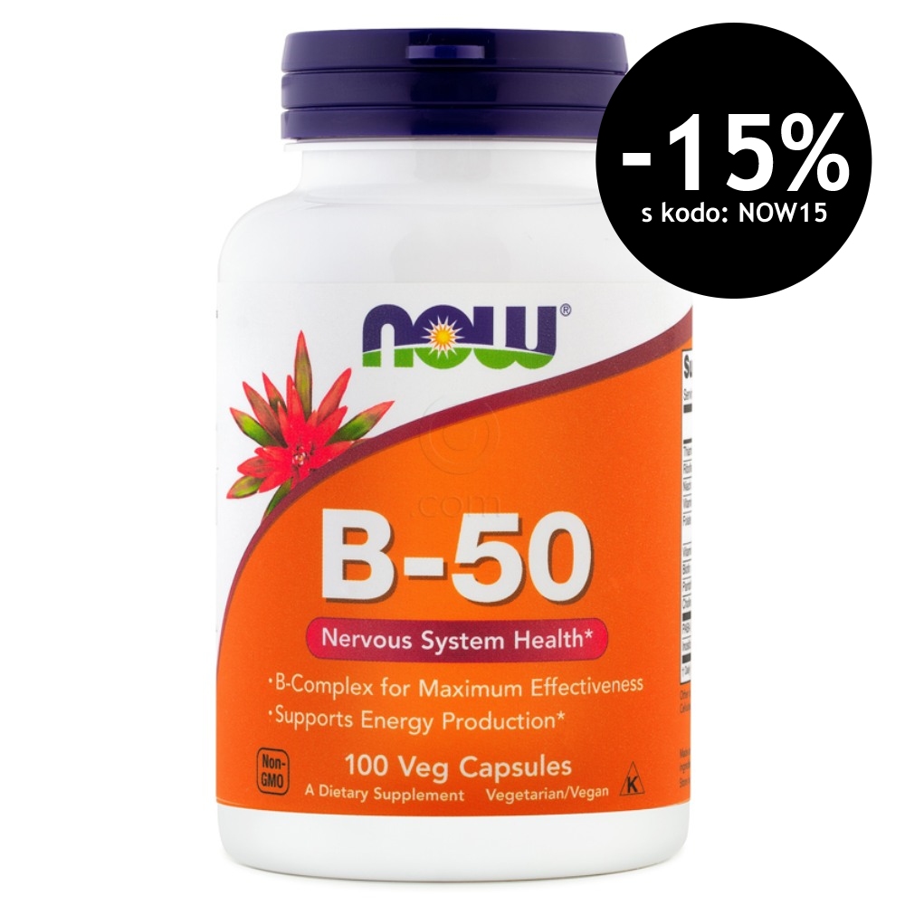 NOW B-50 Kompleks, kapsule (100 kapsul)